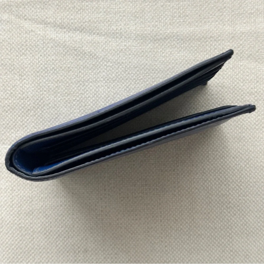 RARE🔹Hermes🔹Portefeuille MC2 Copernic Exotic Ostrich Leather Bifold Wallet